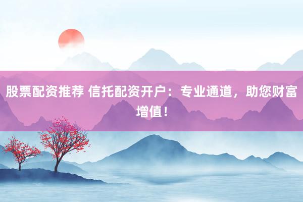 股票配资推荐 信托配资开户：专业通道，助您财富增值！