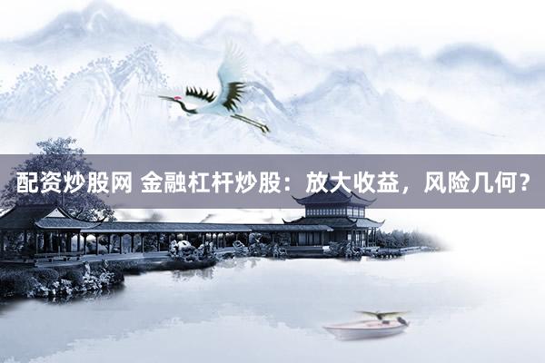 配资炒股网 金融杠杆炒股：放大收益，风险几何？
