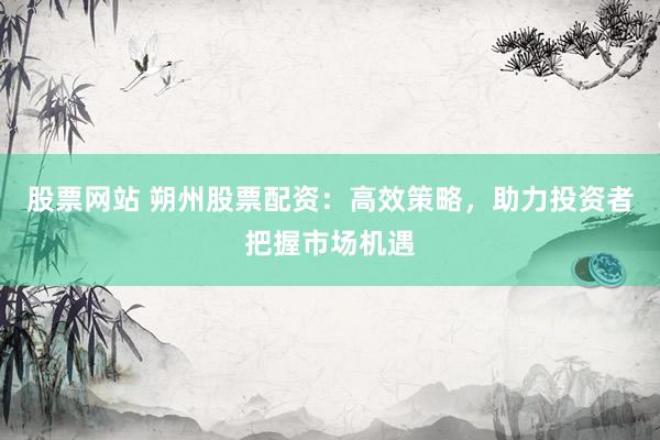 股票网站 朔州股票配资：高效策略，助力投资者把握市场机遇