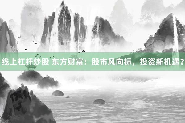 线上杠杆炒股 东方财富：股市风向标，投资新机遇？