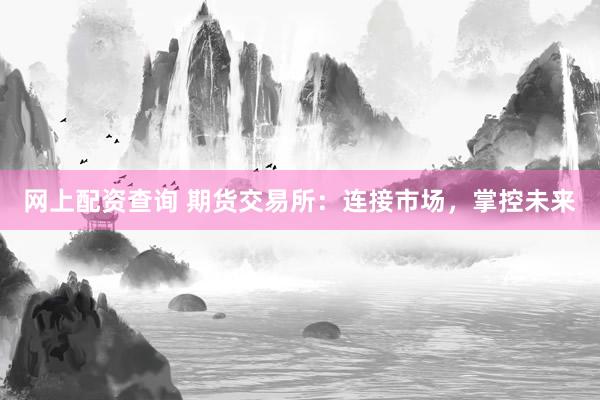 网上配资查询 期货交易所：连接市场，掌控未来
